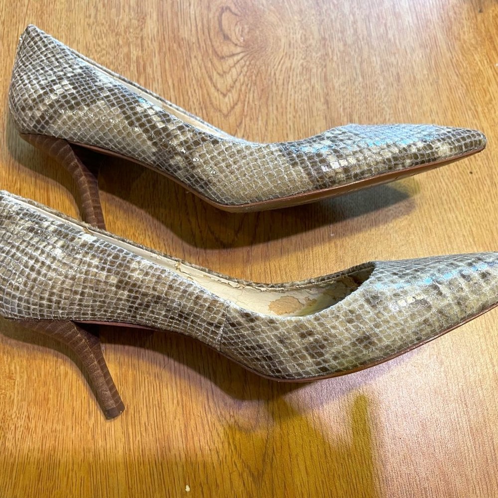 Coach Nala snakeskin heels  Size 7.5